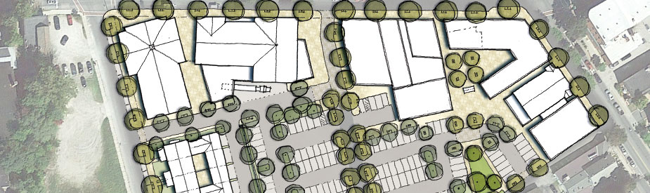 Putnam Block, Bennington, VT - schematic site plan